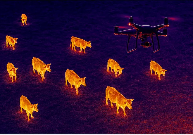 Drones Can Ease Transition to Livestock Integration 