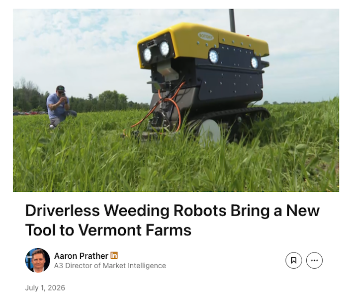 Driverless Weeding Robots Bring New Tool to East Coast Farms