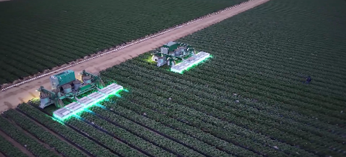 UV Light Machines On Crops