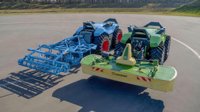 Krone, Lemken Present Autonomous Unit for Forage Harvesting, Tillage