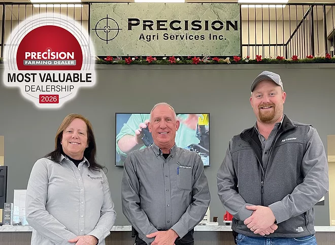 Elite Service, Hands-On Approach Propel Precision Agri Services to 2026 Most Valuable Dealership Honor